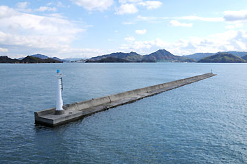 佐木港本佐木一文字防波堤北灯台