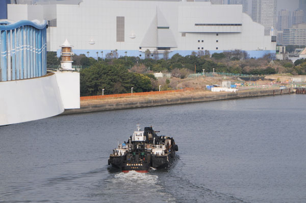 東京荒川河口橋梁灯