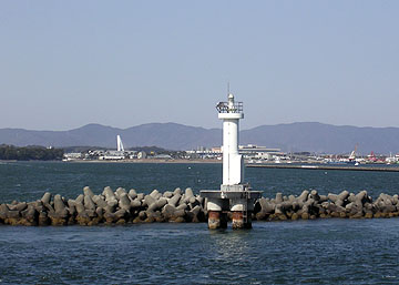 浜名港背割堤灯台